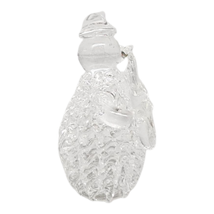 Spunglass Snowman Figurine