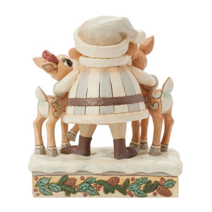 Woodland Santa with Rudolph and Clarice