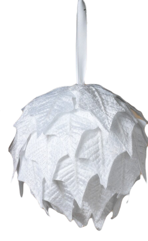 Hanging Poinsettia Ball -