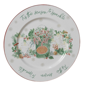 Tis the Season to Sparkle Holiday Plate