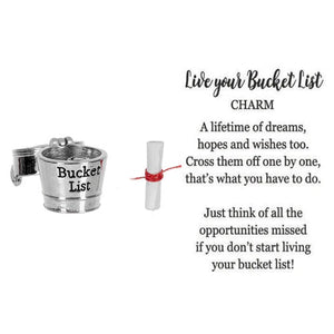 Live Your Bucket List Charm