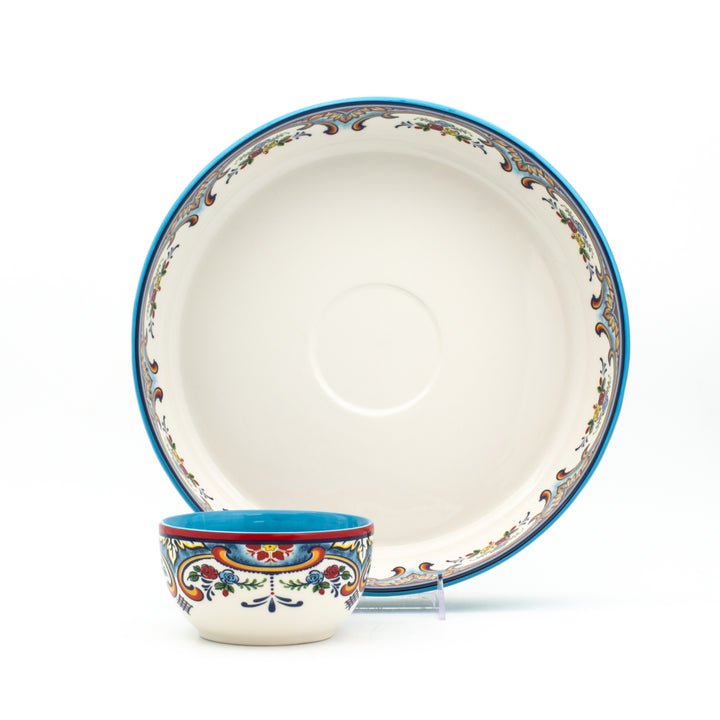 Zanzibar Hand - Painted Chip & Dip Serving Set – 2 Pieces - Tuesday Morning - Serving Platters
