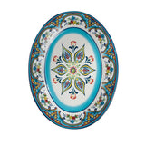 Zanzibar Hand - Painted Oval Platter – 16.14” - Tuesday Morning - Serving Platters