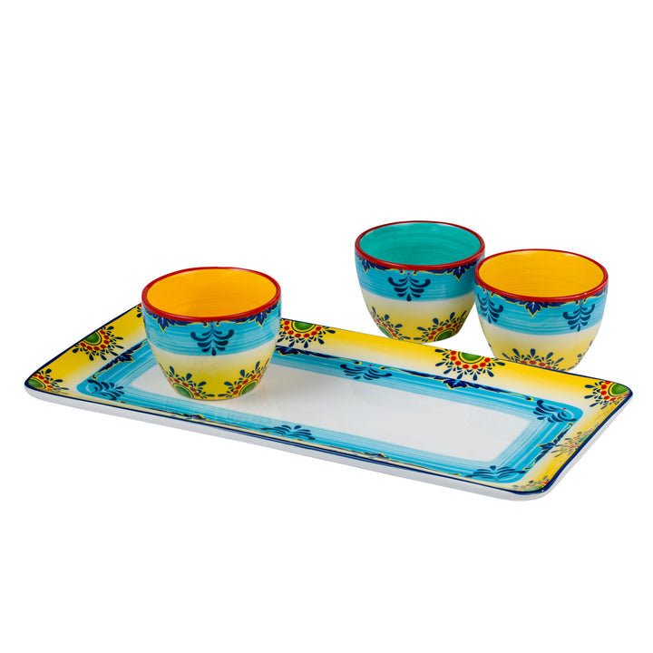 Zanzibar Platter and Dipping Bowl Set - Tuesday Morning - Dinnerware Sets