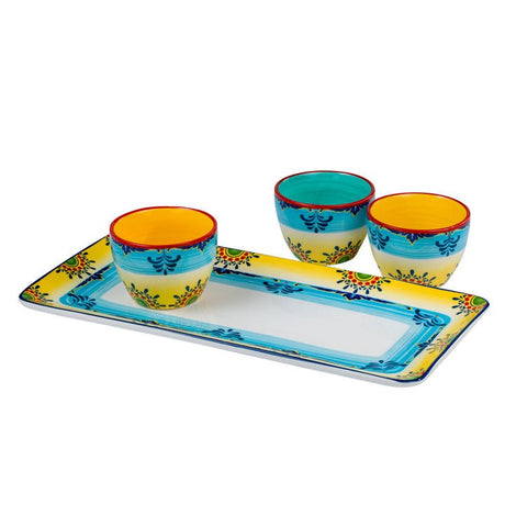 Zanzibar Platter and Dipping Bowl Set - Tuesday Morning - Dinnerware Sets