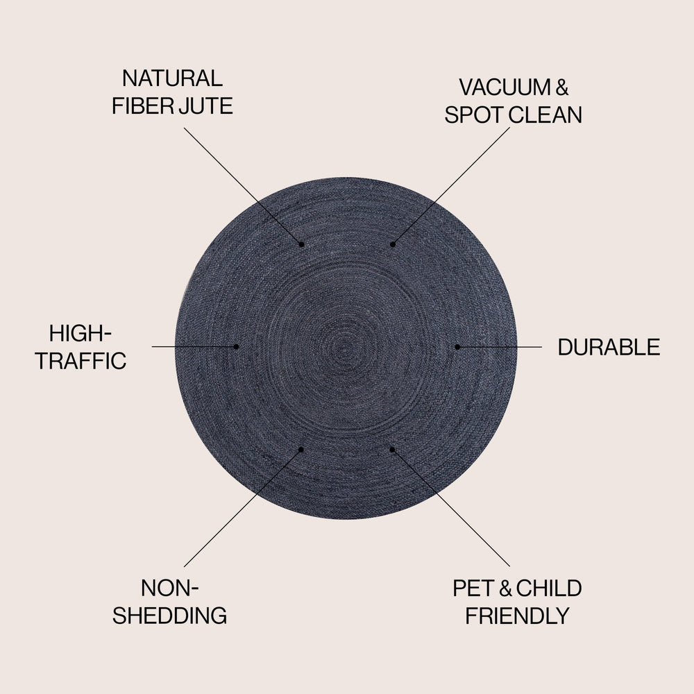 Zara Braided Coastal Cottage Round Area Rug - Tuesday Morning - Area Rugs