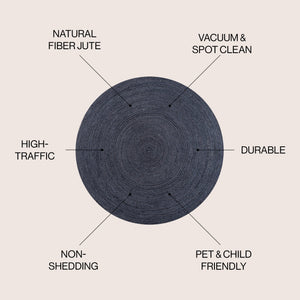 Zara Braided Coastal Cottage Round Area Rug - Tuesday Morning - Area Rugs