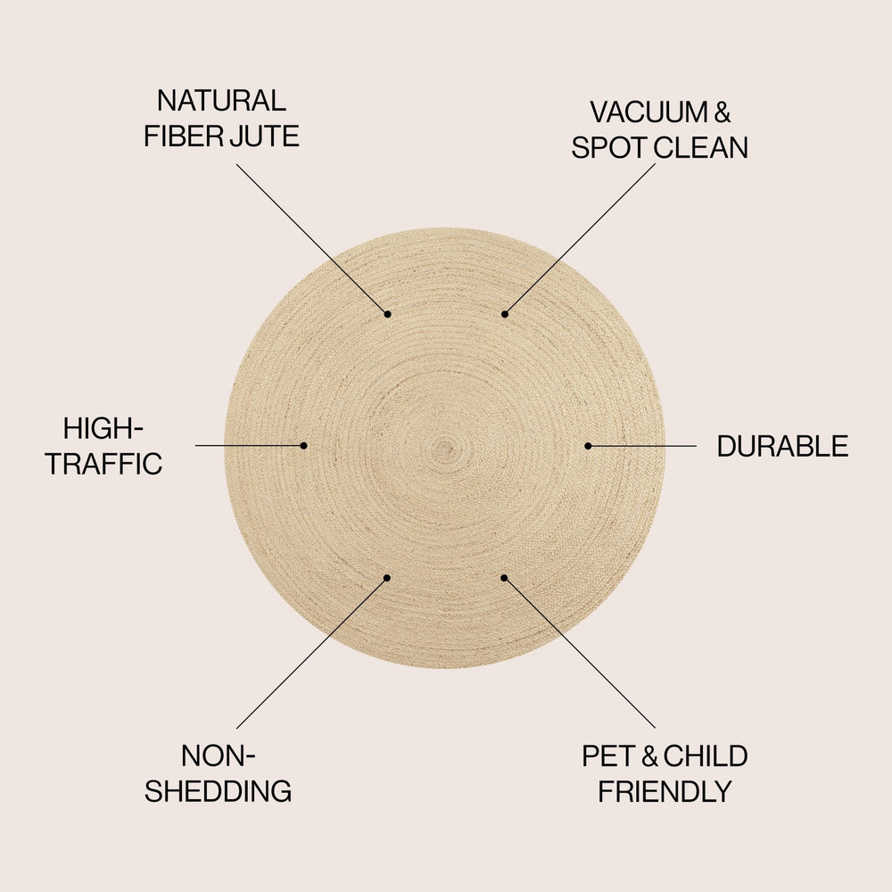 Zara Braided Coastal Cottage Round Area Rug - Tuesday Morning - Area Rugs