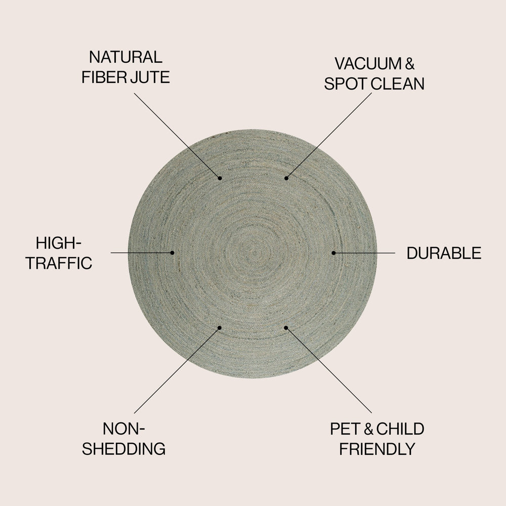 Zara Braided Coastal Cottage Round Area Rug - Tuesday Morning - Area Rugs