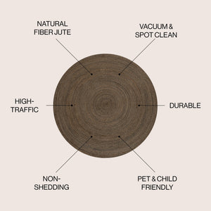 Zara Braided Coastal Cottage Round Area Rug - Tuesday Morning - Area Rugs