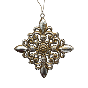 5.5 Inch Metal Ornament Filigree - Quad
