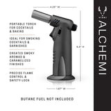 Alchemi bartender's torch in black viski®