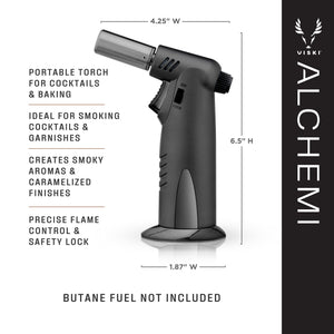 Alchemi bartender's torch in black viski®