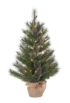 Pre-lit Cashmere Pine Tree - 30 Inch