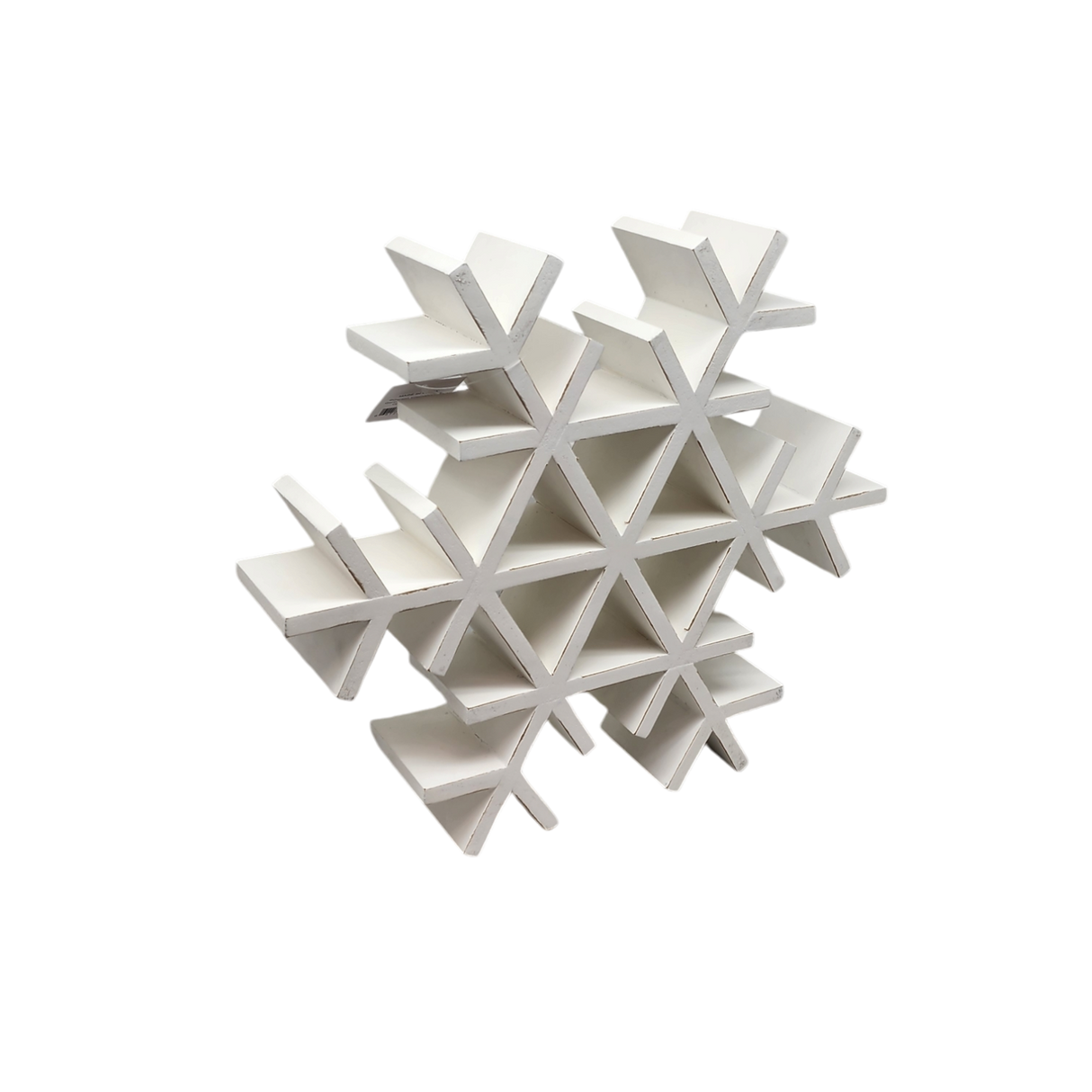 Wood Tabletop Snowflake -