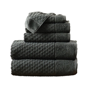 Cotton Diamond Waffle Weave Bath Towel Set - Grayson Collection