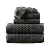 Cotton diamond waffle weave bath towel set - grayson collection