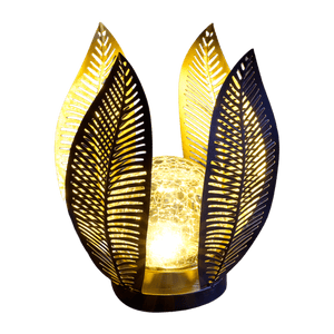 Solar Powered Copper Lily lights - set of 3