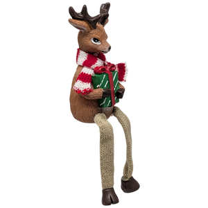 Reindeer Shelfsitter Holding Present