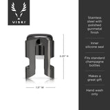 Gunmetal champagne stopper by viski®