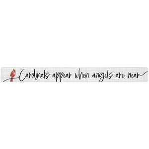 16 inch Shelf Sitter Sign - Cardinals Appear