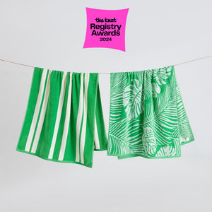 Cotton Velour Beach Towels 2-Pack - Maui Collection