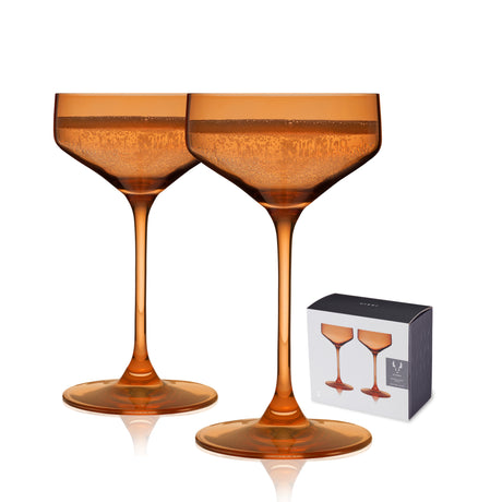 Reserve-nouveau-crystal-coupes-in-amber-viski®-Cocktail-Glasses