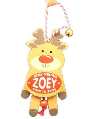 Dancing Wooden Ornament (L - Z) -