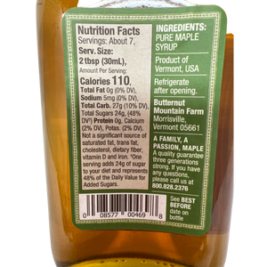 Vermont Maple Syrup in a Glass Flask Screw Top