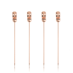 Pacific Tiki Cocktail Picks in Copper Set of 4
