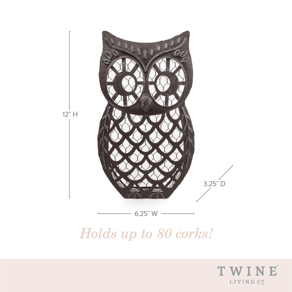 Wise owl cork collector by twine®