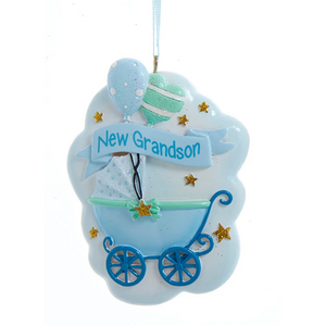 New Grandson Baby Stroller Ornament