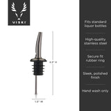 Gunmetal liquor pourer by viski®