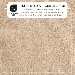 100% Cotton Woven Texture Bath Towel Set - Marbella Collection