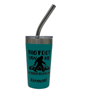 Vermont Bigfoot Stainless Steel 2oz Shooter  - Aqua