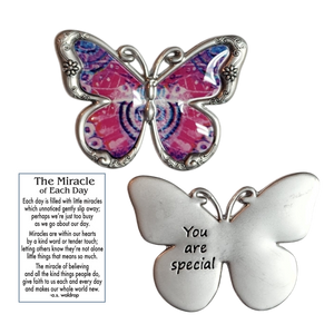 Butterfly Inspriational Pocket Charm -