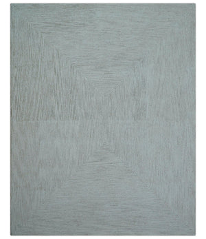 Zoha Custom Made Modern Style White And Beige Wool Rug