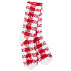 Knit Pickin Fireside Crew - Crimson and White