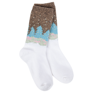 Whimsical Forest Crew Sock