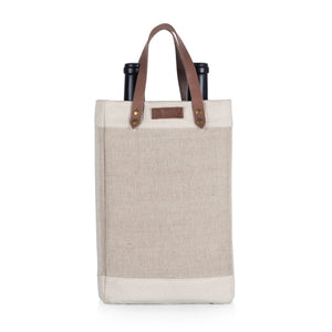 Pinot Jute 2 Bottle Insulated Wine Bag