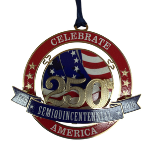 2026 Celebrate America Metal Ornament