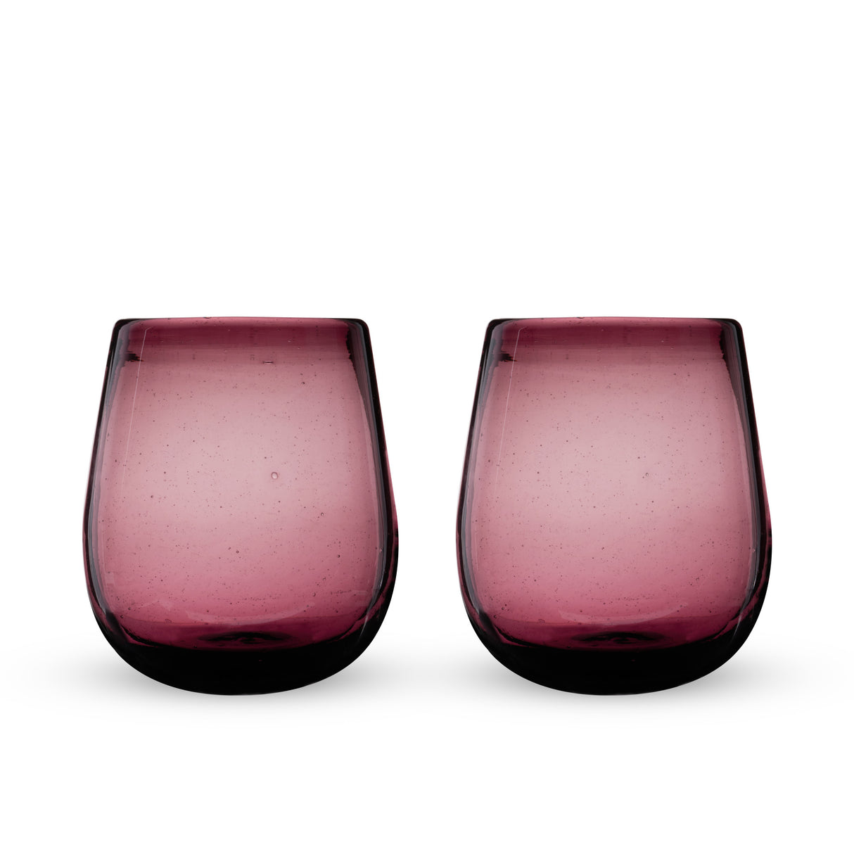 Rosado recycled stemless wine glass set by twine living