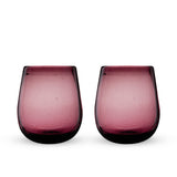 Rosado recycled stemless wine glass set by twine living