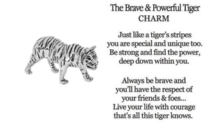 The Brave and Powerful Tiger Charm