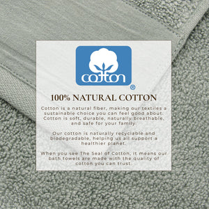 Cotton Linen-Like Border 6-Piece Towel Set - Priya Collection