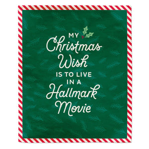 Christmas Wish Hallmark Movie Blanket