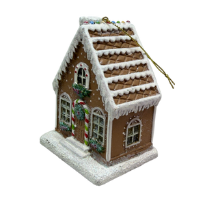 Gingerbread House Resin Ornament