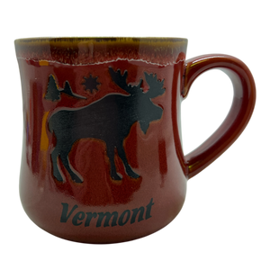 Vermont Moose Mug - Rustic Red