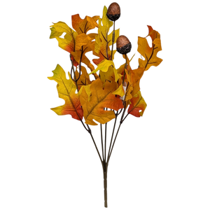 13-Inch Autumn Oak Leaf Bush