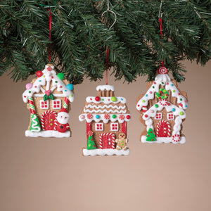 Clay Dough Gingerbread House Ornament - 5 Inch -